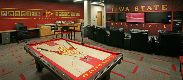 Iowa State basketball Practice Facility with Control4 Automation